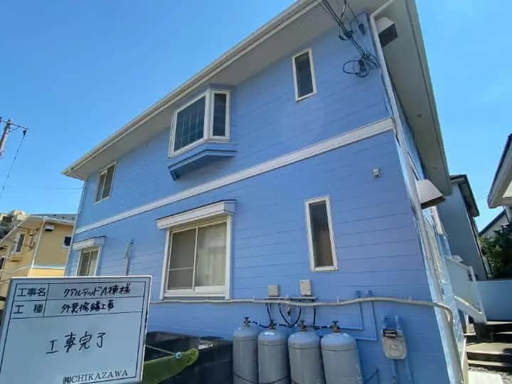 施工完了時の様子|CHIKAZAWA|所沢市、狭山市、川越市、東村山市の地域密着型施工会社|外壁工事、屋根工事、塗装工事、雨樋工事、内装工事を中心とした施工・修理・修繕が得意な職人集団です!所沢市、狭山市、川越市、東村山市のお客様とお客様の住まいについて一緒に考えるアットホームな施工会社です。