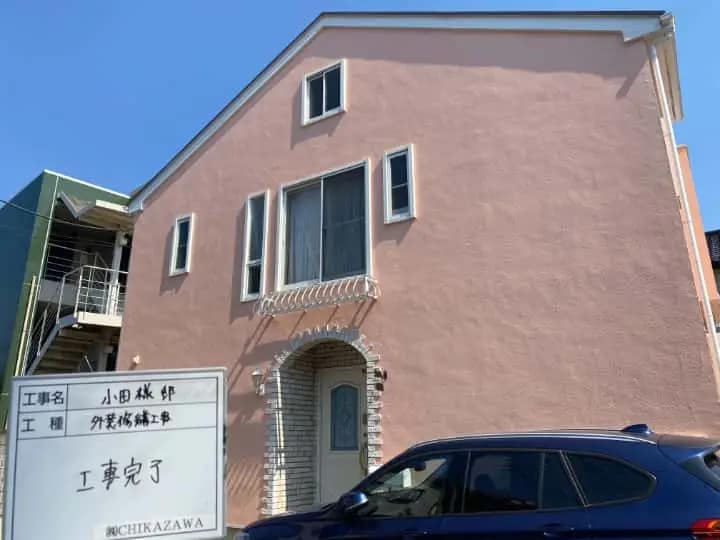 施工完了時の様子|CHIKAZAWA|所沢市、狭山市、川越市、東村山市の地域密着型施工会社|外壁工事、屋根工事、塗装工事、雨樋工事、内装工事を中心とした施工・修理・修繕が得意な職人集団です!所沢市、狭山市、川越市、東村山市のお客様とお客様の住まいについて一緒に考えるアットホームな施工会社です。