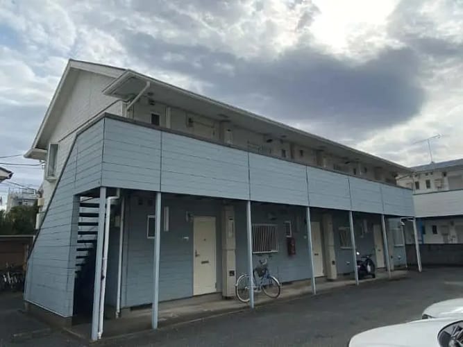 川越市|プレミアムシリコンを使ったアパート外装塗装修繕工事