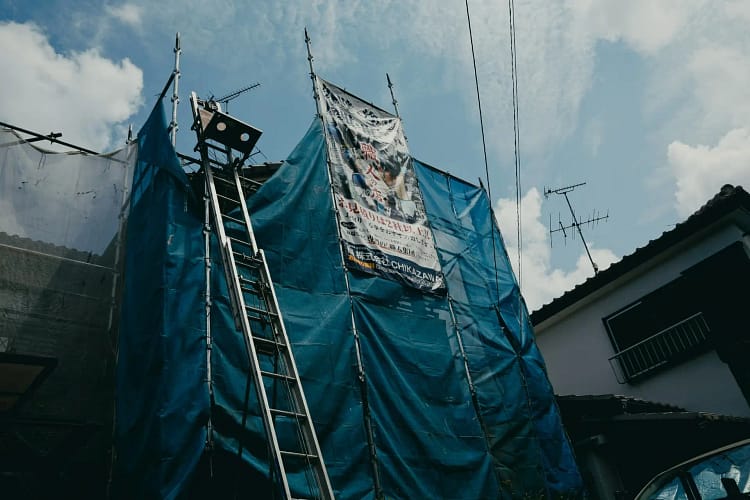 当社の施工中の様子