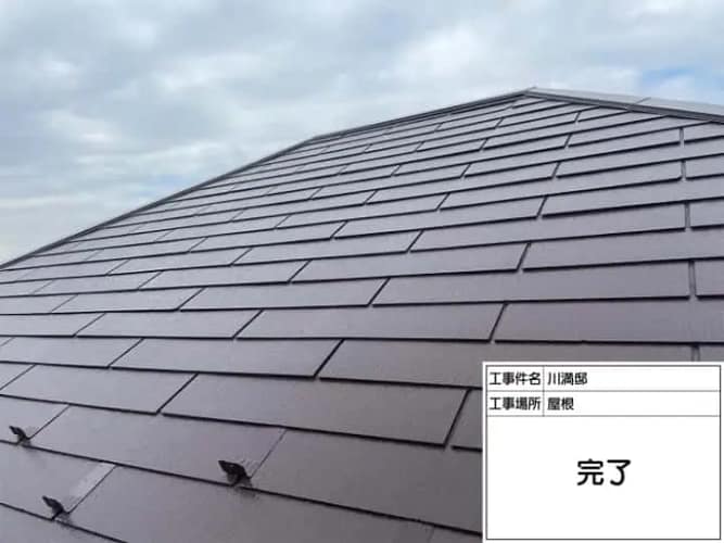 狭山市入間川|外壁凸凹2色塗による外壁塗装の施工例