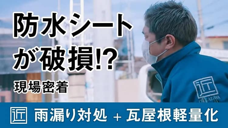 清瀬市|築30年の瓦屋根の防水シート張替え施工例