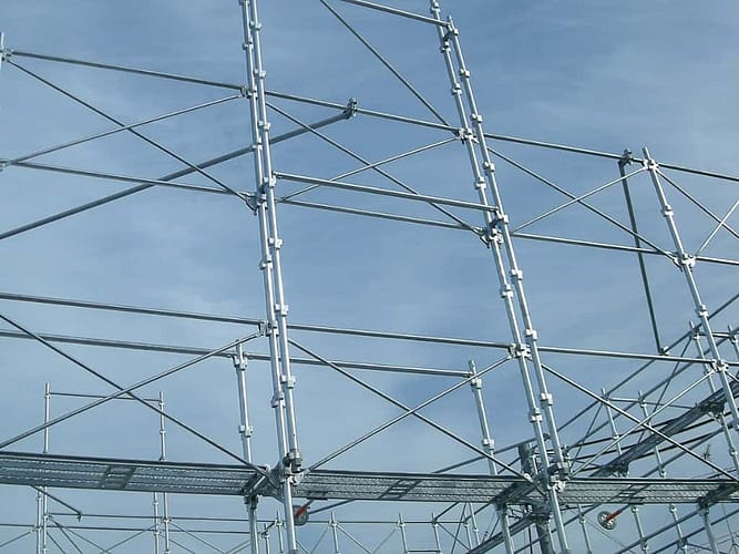 足場の種類|①くさび式足場