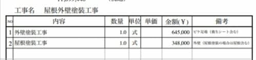 工事費一式 材工一式の表示は見積書の悪い例